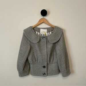 Anthropologie Gray Textured Jacket